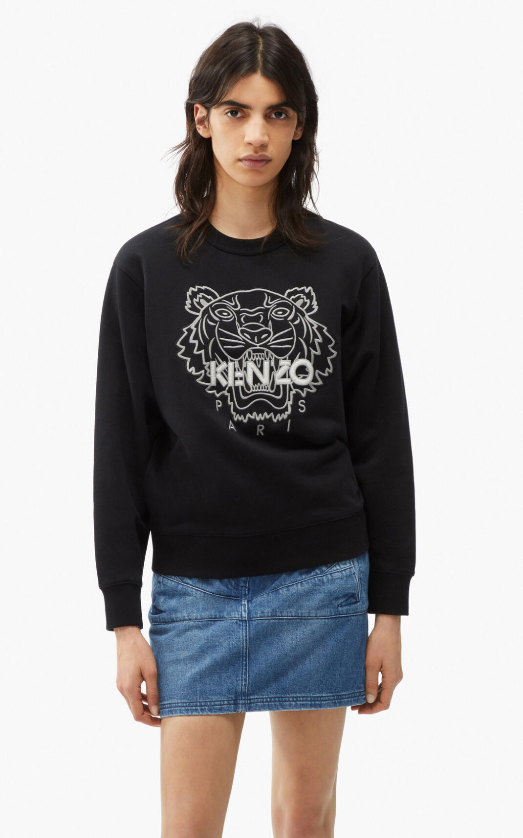 Sweatshirt Kenzo Tiger Feminino - Pretas | 826YULGCF